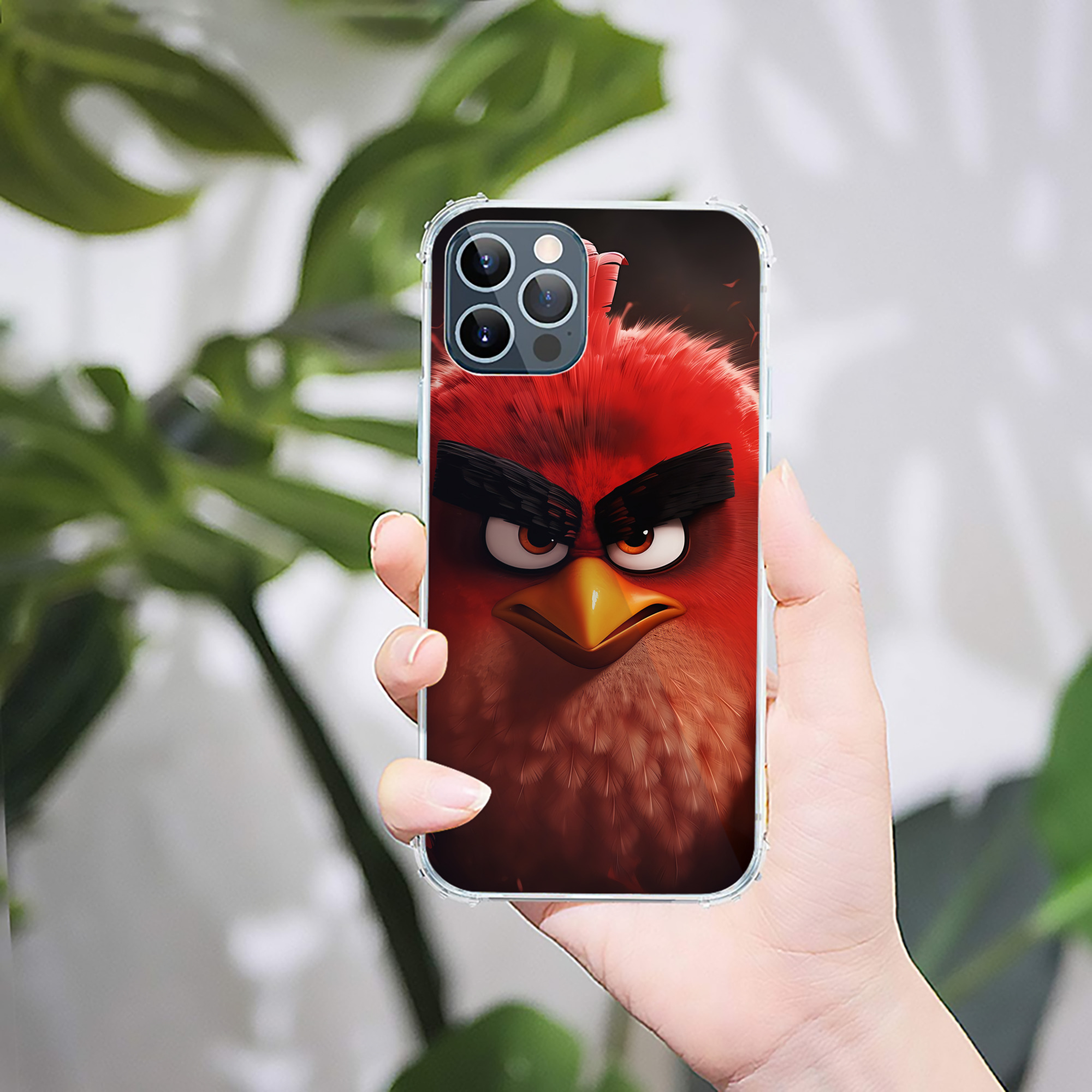 （画像用） Angry Birds アングリーバード 【iPhone 12シリーズ対応】透明スマホケース（クリアソフトケース）